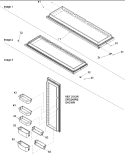 Refrigerator Door Diagram and Parts List for ARS266RBB PARS266RBB0 Amana Refrigerator