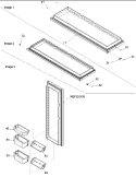 Refrigerator Door Diagram and Parts List for ARSE66MBC PARSE66MBC0 Amana Refrigerator