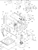 Internal Components Diagram and Parts List for RFS12MPS P1324704M Amana Microwave