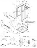 Base, Cabinet, Front and Special Tools Diagram and Parts List for ALW880QAC PALW880QAC Amana Washer