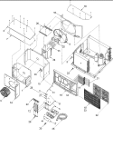 CHASSIS ASSEMBLY Diagram and Parts List for AAC182SRA PAAC182SRA0 Amana Air Conditioner