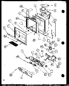 Ice And Water Cavity Diagram and Parts List for 2599CIWL-P1121501WL  Amana Refrigerator