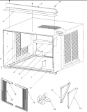 OUTER CASE ASSEMBLY Diagram and Parts List for AAC081SRA PAAC081SRA0 Amana Air Conditioner