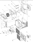 CHASSIS ASSEMBLY Diagram and Parts List for AAC081SRA PAAC081SRA0 Amana Air Conditioner
