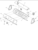 Control Panel Diagram and Parts List for ALG643RMW PALG643RMW Amana Dryer