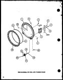 REAR BULKHEAD Diagram and Parts List for LED302 P7762221W Amana Dryer