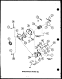 MOTOR Diagram and Parts List for LED302 P7762221W Amana Dryer