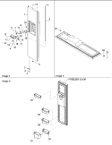 FREEZER DOOR Diagram and Parts List for DRSE663BC PDRSE663BC0 Amana Refrigerator