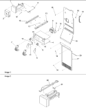 FZ LIGHTING, & AUGER ASSY Diagram and Parts List for DRSE663BC PDRSE663BC0 Amana Refrigerator