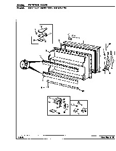 Freezer Door Diagram and Parts List for HRNT1919 BF65B Maytag Refrigerator