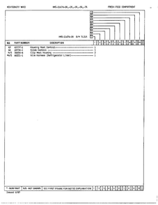 Fresh Food Compartment Page 3 Diagram and Parts List for 21674A  Admiral Refrigerator