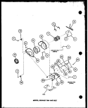 MOTOR Diagram and Parts List for LED502 P7762223W Amana Dryer