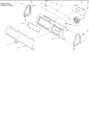 Part Location Diagram of 40077401W Whirlpool Panel,graphic-elec wa