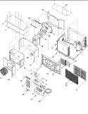 CHASSIS ASSEMBLY Diagram and Parts List for AAC202SRA PAAC202SRA0 Amana Air Conditioner