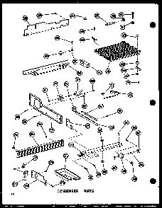 Condenser Parts Diagram and Parts List for BC20WC-P6023510WC  Amana Refrigerator