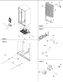Evap Assy, Drier & Rollers Diagram and Parts List for ARS2606BW PARS2606BW0 Amana Refrigerator