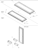 Refrigerator Door Diagram and Parts List for ARSE667BC PARSE667BC0 Amana Refrigerator