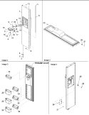 Freezer Door Diagram and Parts List for ARSE667BC PARSE667BC0 Amana Refrigerator