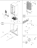 Evap Assy, Drier & Rollers Diagram and Parts List for ARSE667BC PARSE667BC0 Amana Refrigerator