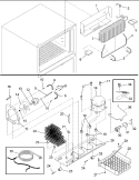 Evaporator and Machine Compartment Diagram and Parts List for DRT1802BC PDRT1802BC0 Amana Refrigerator
