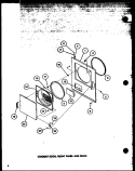 LOADING DOOR Diagram and Parts List for LED902 P7804819W Amana Dryer