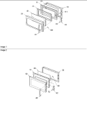 DOORS Diagram and Parts List for ACO1860AC PACO1860AC0 Amana Microwave