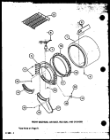 FRONT BULKHEAD Diagram and Parts List for LED902 P7804819W Amana Dryer