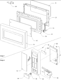 Part Location Diagram of W10160566 Whirlpool SCREEN-DR