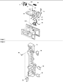 INTERIOR & LATCH BOARD Diagram and Parts List for ACO1520AB PACO1520AB0 Amana Microwave