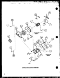 MOTOR Diagram and Parts List for LED902 P7804819W Amana Dryer