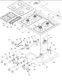MAIN TOP Diagram and Parts List for ACS3350AS PACS3350AS0 Amana Range