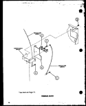 TERMINAL BLOCK Diagram and Parts List for LED902 P7804819W Amana Dryer