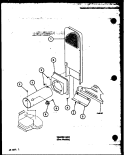HEATER BOX (GAS MODELS) Diagram and Parts List for LGD912 P7804820W W Amana Dryer