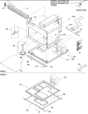 CONTROLS & BASEPAN ASSY Diagram and Parts List for DEC18E P1325211M Menumaster Microwave