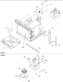 SPLASH SHIELD, BLOWER ASSY & CAVITY Diagram and Parts List for DEC18E P1325211M Menumaster Microwave