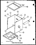 CABINET Diagram and Parts List for LED902 P7804819W Amana Dryer