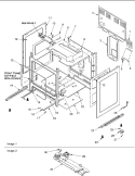 Cabinet Diagram and Parts List for ACF3325AB PACF3325AB0 Amana Range