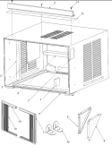 OUTER CASE ASSEMBLY Diagram and Parts List for AAC121SRA PAAC121SRA0 Amana Air Conditioner