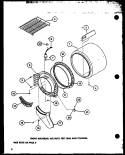 FRONT BULKHEAD Diagram and Parts List for LE3402W P1118303W W Amana Dryer