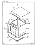 BODY Diagram and Parts List for WW2780B-C  Jenn-Air Wall Oven