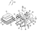 OVEN Diagram and Parts List for WW2780B-C  Jenn-Air Wall Oven