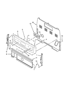 Control Panel Parts Diagram and Parts List for ACR4503SEB0  Amana Range