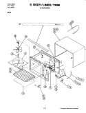 OVEN (UPPER) Diagram and Parts List for W276  Jenn-Air Microwave Oven Combo