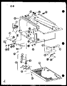 Antenna Assembly Diagram and Parts List for RL-3 P75589-4M Amana Microwave