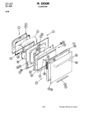 DOOR (LOWER) Diagram and Parts List for W276  Jenn-Air Microwave Oven Combo