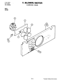 BLOWER MOTOR (COOLING FAN LOWER) Diagram and Parts List for W276  Jenn-Air Microwave Oven Combo