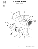 BLOWER MOTOR (CONVECTION FAN LOWER) Diagram and Parts List for W276  Jenn-Air Microwave Oven Combo