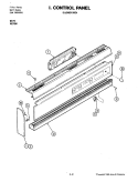 CONTROL PANEL (LOWER OVEN W276W) Diagram and Parts List for W276W  Jenn-Air Microwave Oven Combo
