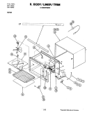 OVEN (UPPER W276W) Diagram and Parts List for W276W  Jenn-Air Microwave Oven Combo