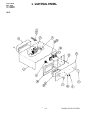 CONTROL PANEL Diagram and Parts List for W116  Jenn-Air Wall Oven